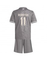 Real Madrid Rodrygo Goes #11 Alternativní dres pro děti 2024-25 Krátký Rukáv (+ trenýrky)